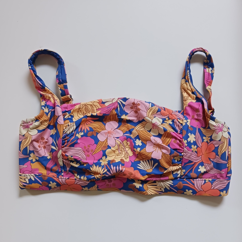 4X$30 Rip Curl TOP Womens Bikiny Bathing Kamari Floral Multicolor Size S NWOT